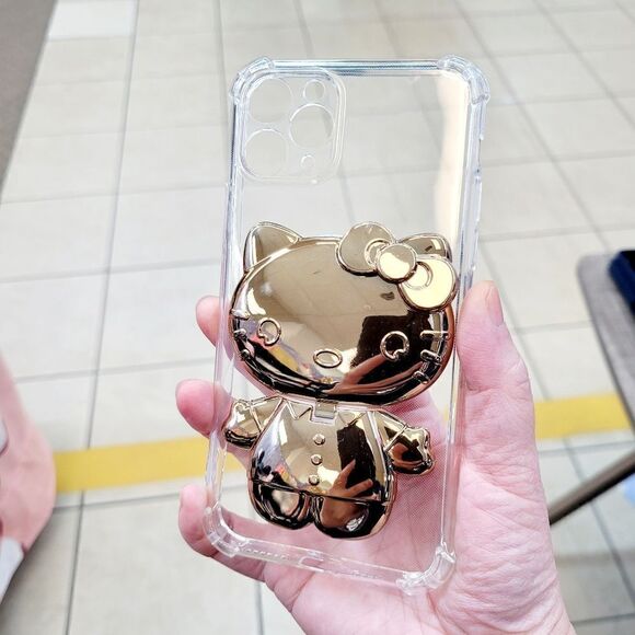 Brand New Sanrio Hello Kitty Pink Cell Phone Case Mirror & Stand - Picture 2 of 5